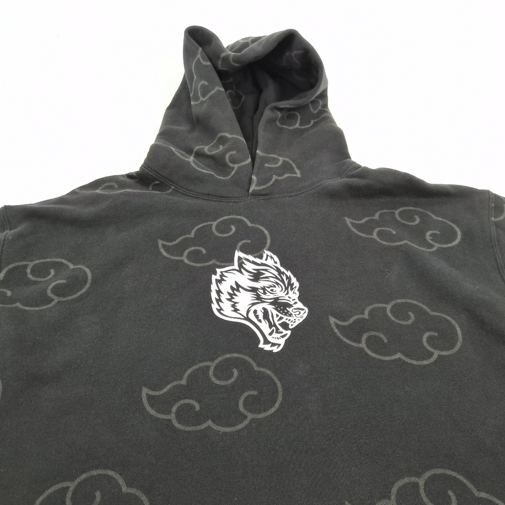 Darc Sport Black Cropped Naruto Floating Hoodie Size L - Picture 3 of 9